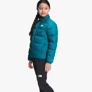 The North Face Teal Girls' Puffy Down Jacket
